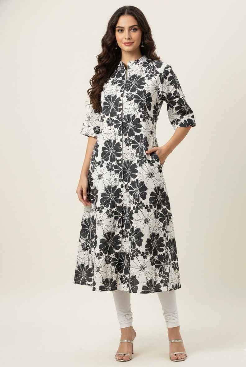 Pure Cotton Flex A Line Only Kurtas ( Limited Size ) OK091