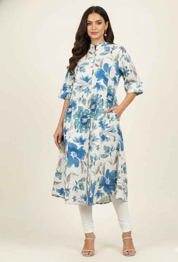 Pure Cotton Flex A Line Only Kurtas ( Limited Size ) OK093