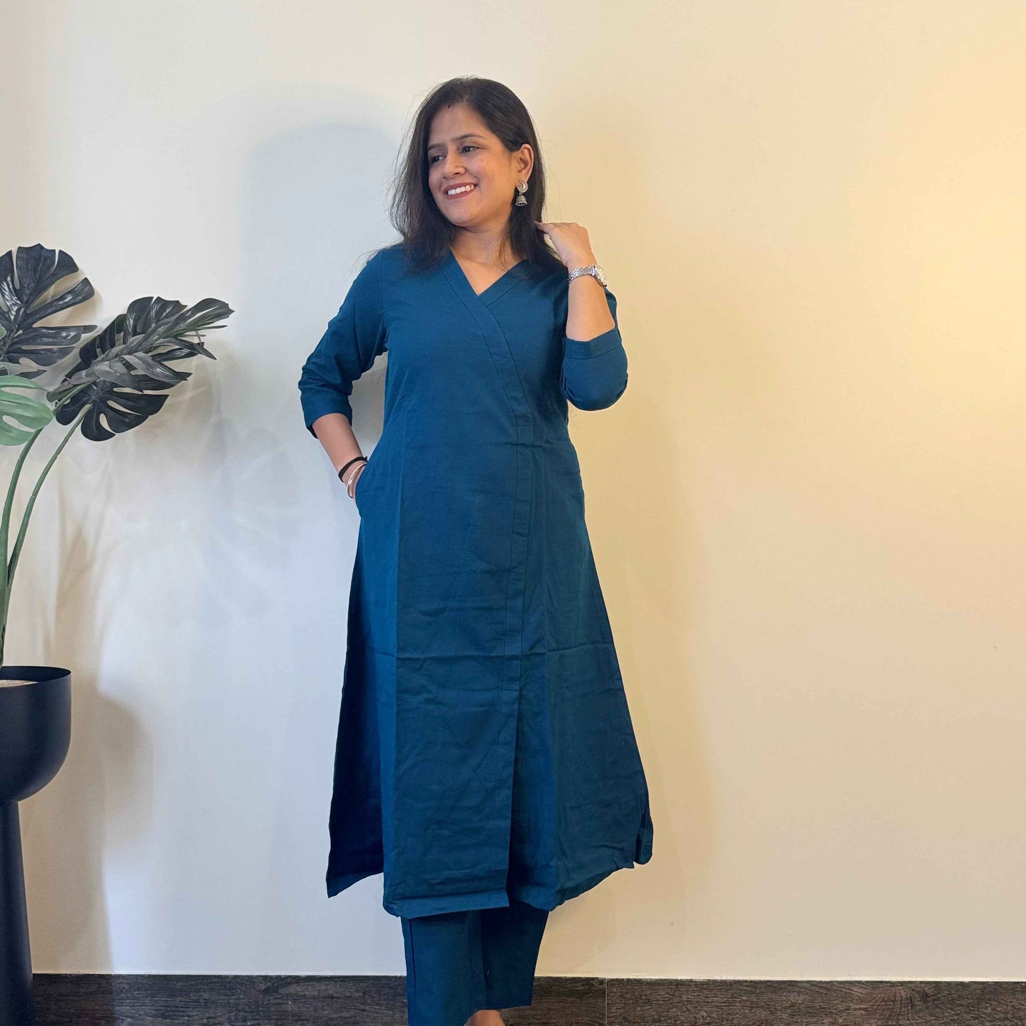 Pure Cotton A Line Pant Sets