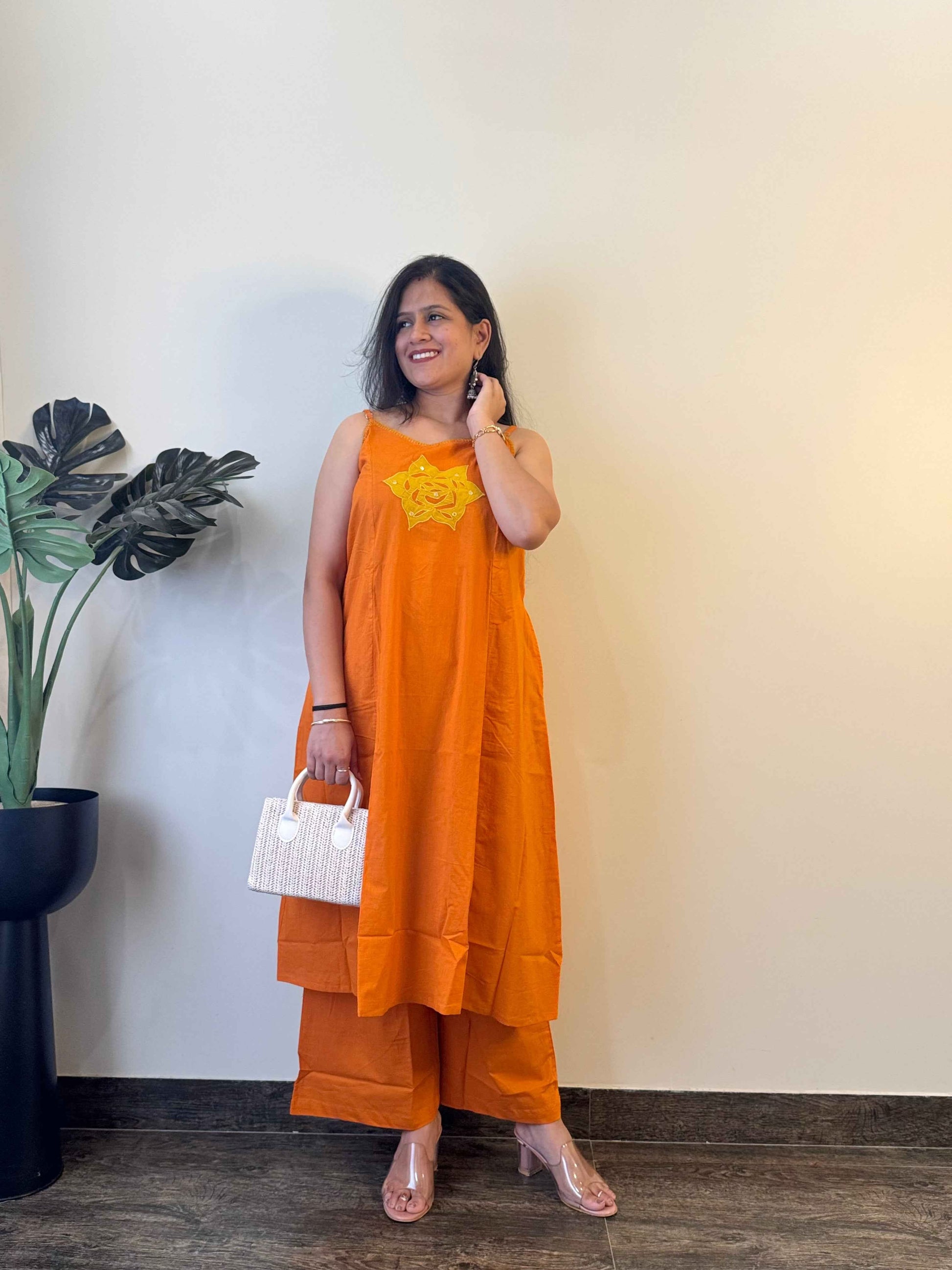 Pure Cotton Sleevless Pant Sets