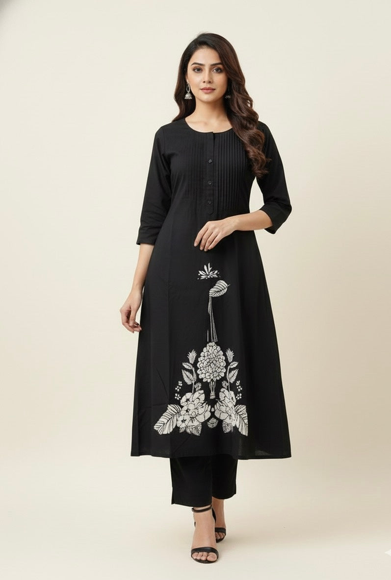 Pure Cotton A Line Dupatta Set CS0200