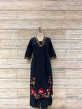 Pure Cotton Two Piece Pant Set With Embroidery