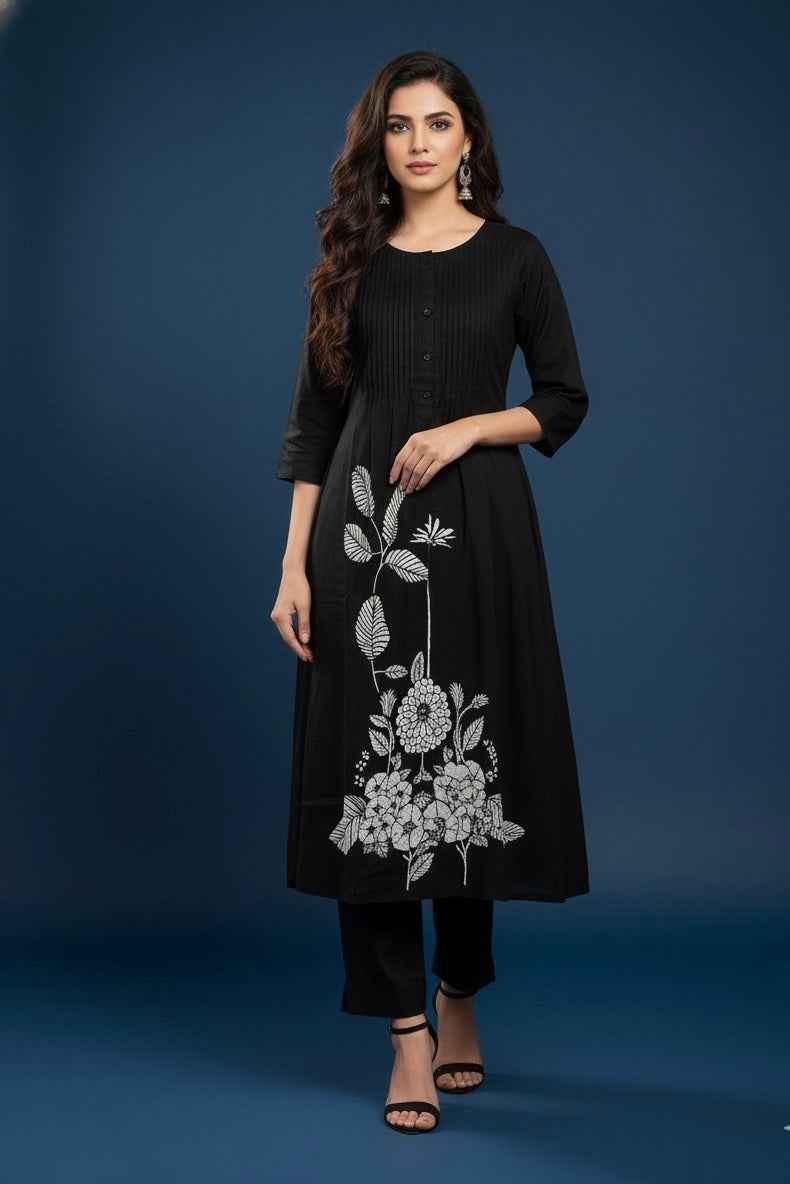 Pure Cotton A Line Dupatta Set CS0200