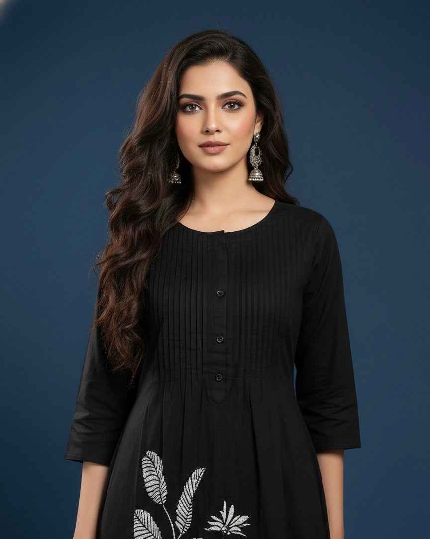 Pure Cotton A Line Dupatta Set CS0200