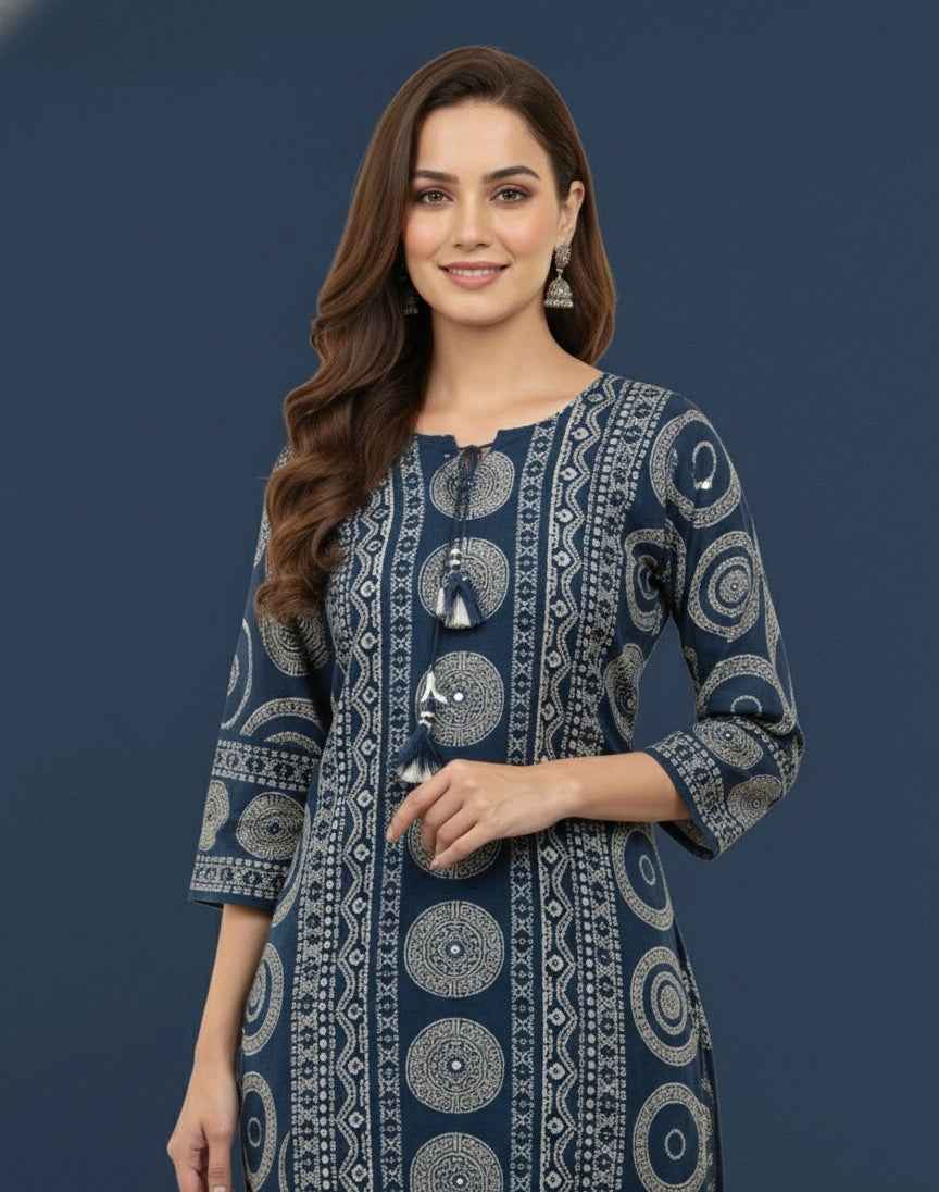 Pure Cotton  Three Piece Dupatta Set CS0223