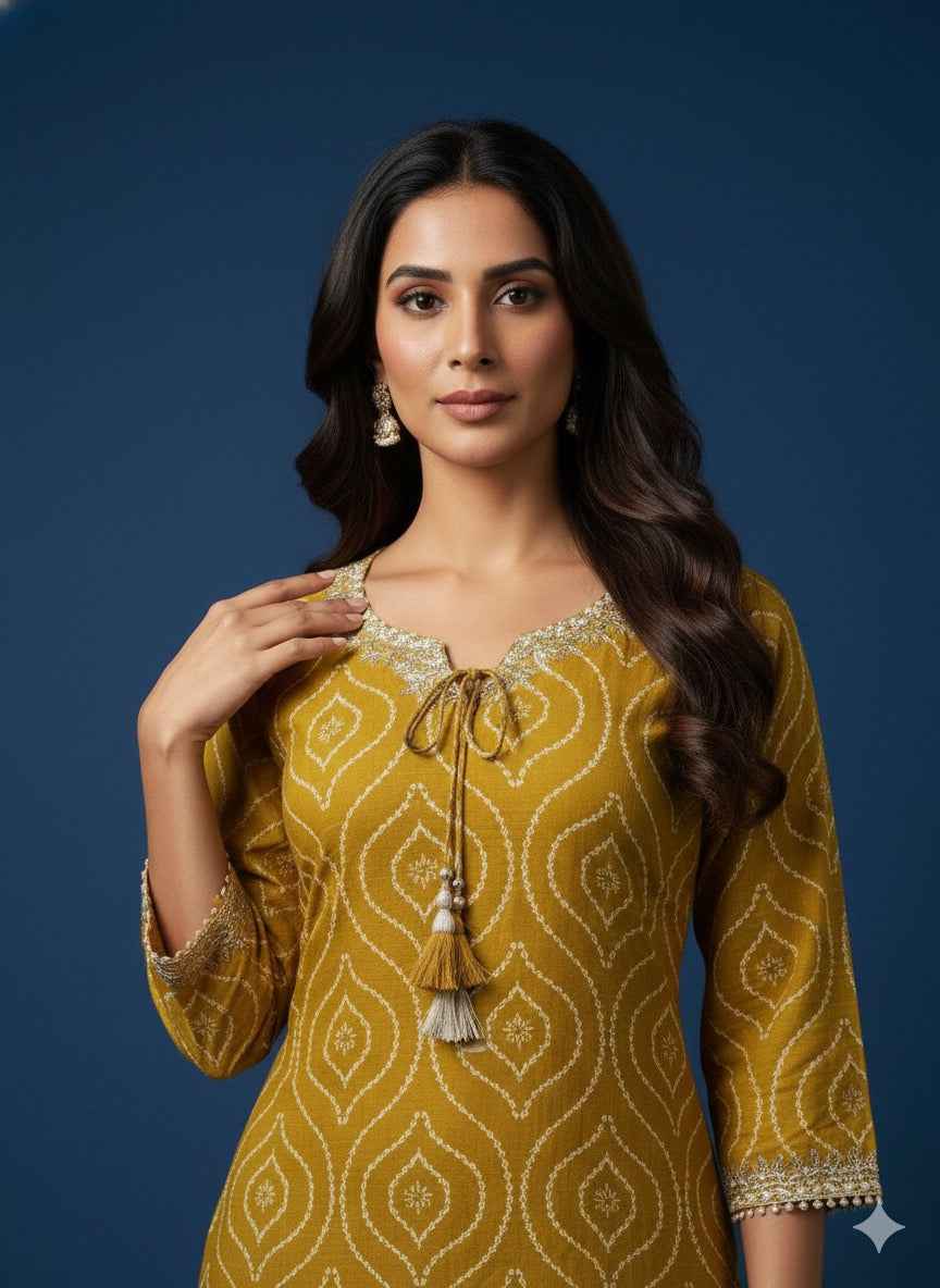 Pure Cotton Three Piece Dupatta Set CS0221