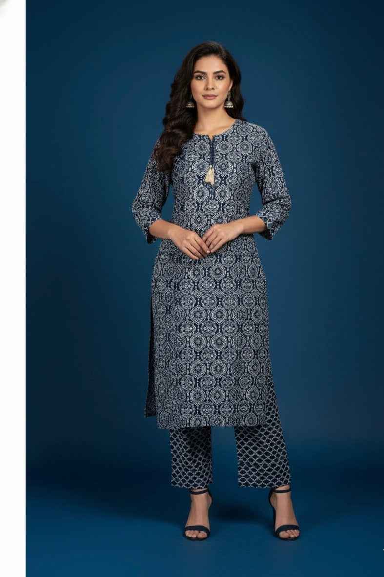 Pure Cotton  Three Piece Dupatta Set CS0217