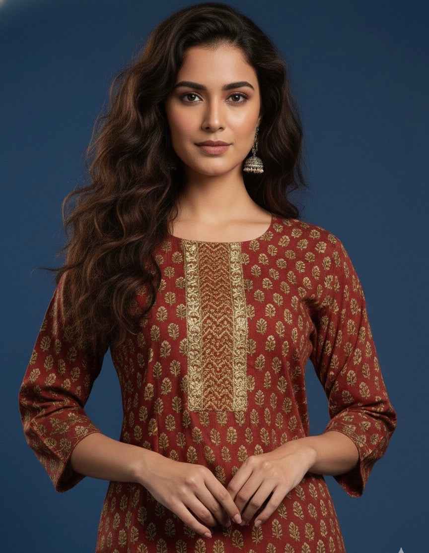 Pure Cotton Three Piece Dupatta Set CS0214