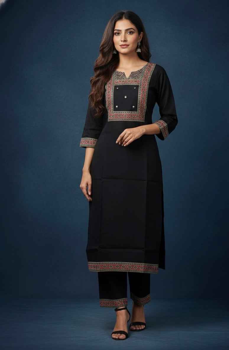 Pure Cotton Three Piece Dupatta Set CS0211