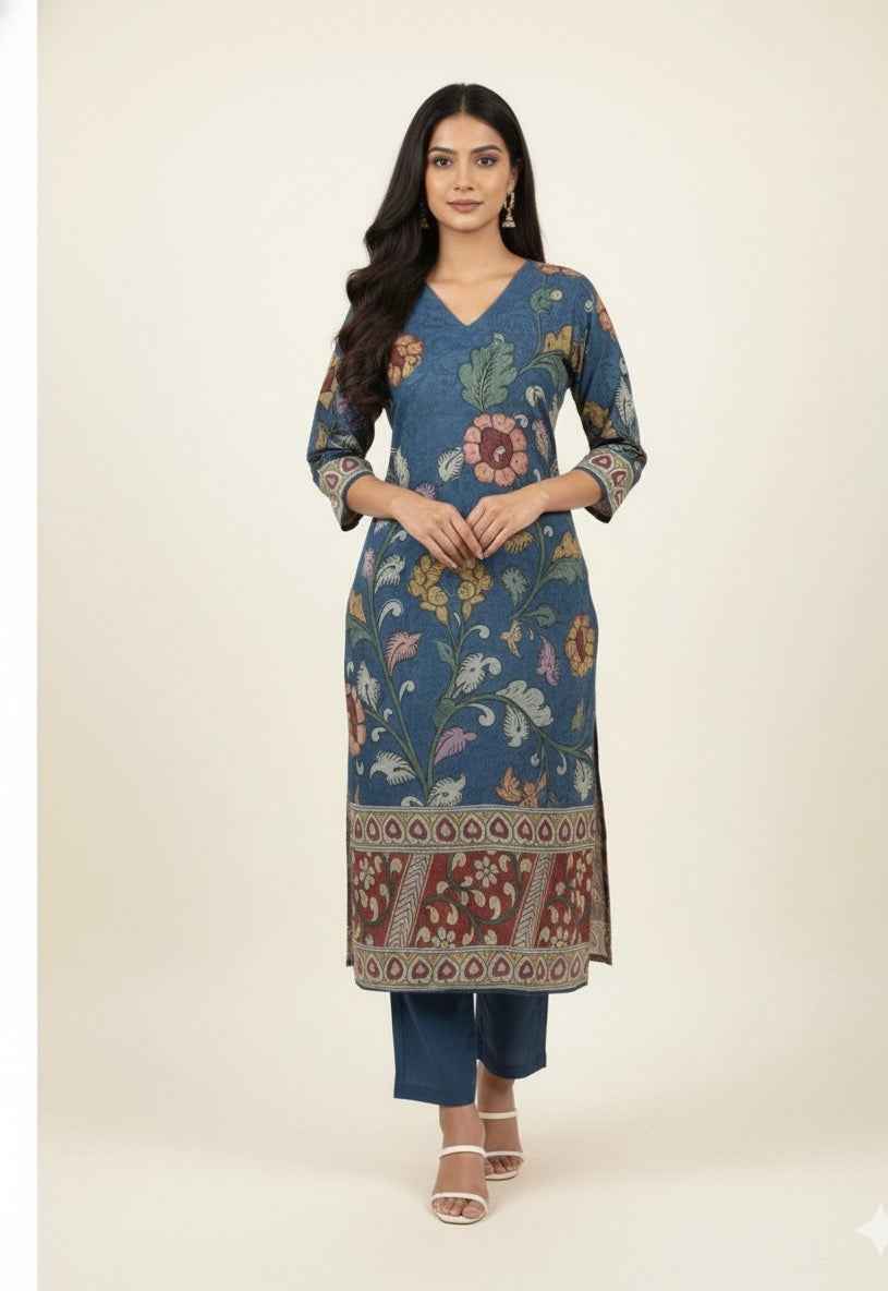 Pure Cotton Three Piece Digital Print Dupatta Set CS0229