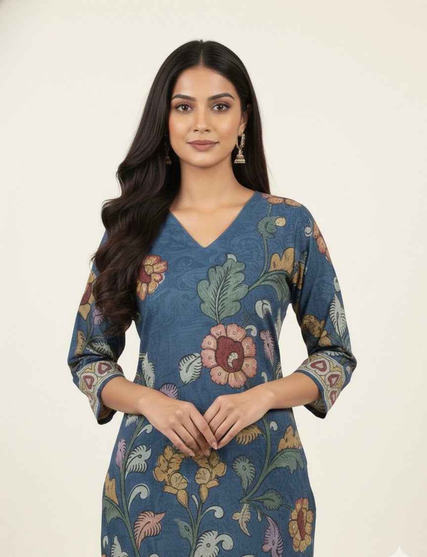 Pure Cotton Three Piece Digital Print Dupatta Set CS0229