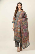 Pure Cotton Three Piece Digital Print Dupatta Set CS0228