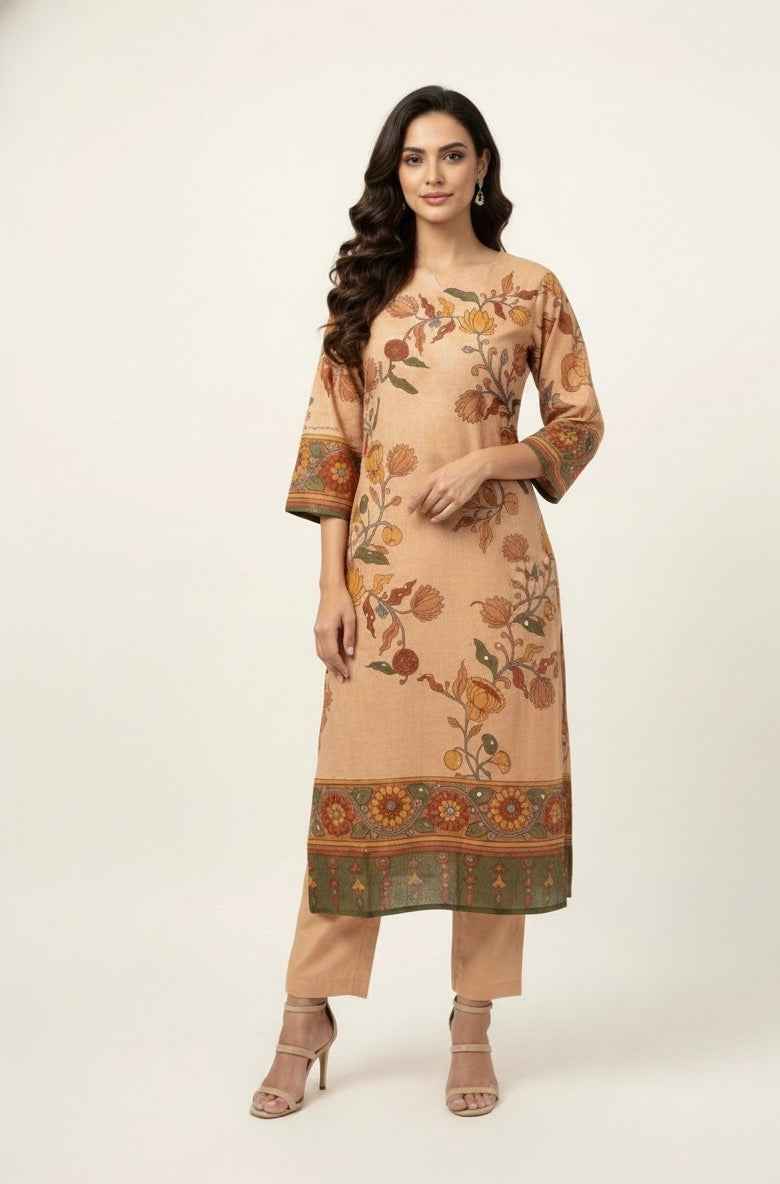 Pure Cotton Three Piece Digital Print Dupatta Set CS0227