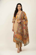 Pure Cotton Three Piece Digital Print Dupatta Set CS0226