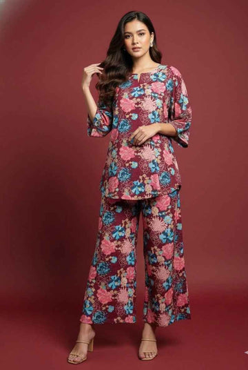 Pure Cotton Two Piece Co Ord Set COS074