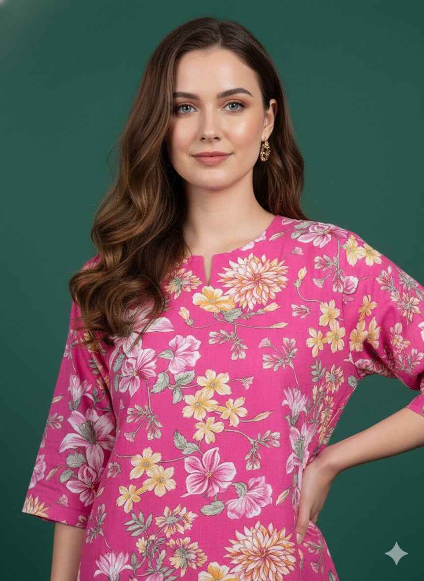 Pure Cotton Two Piece Co Ord Set COS072