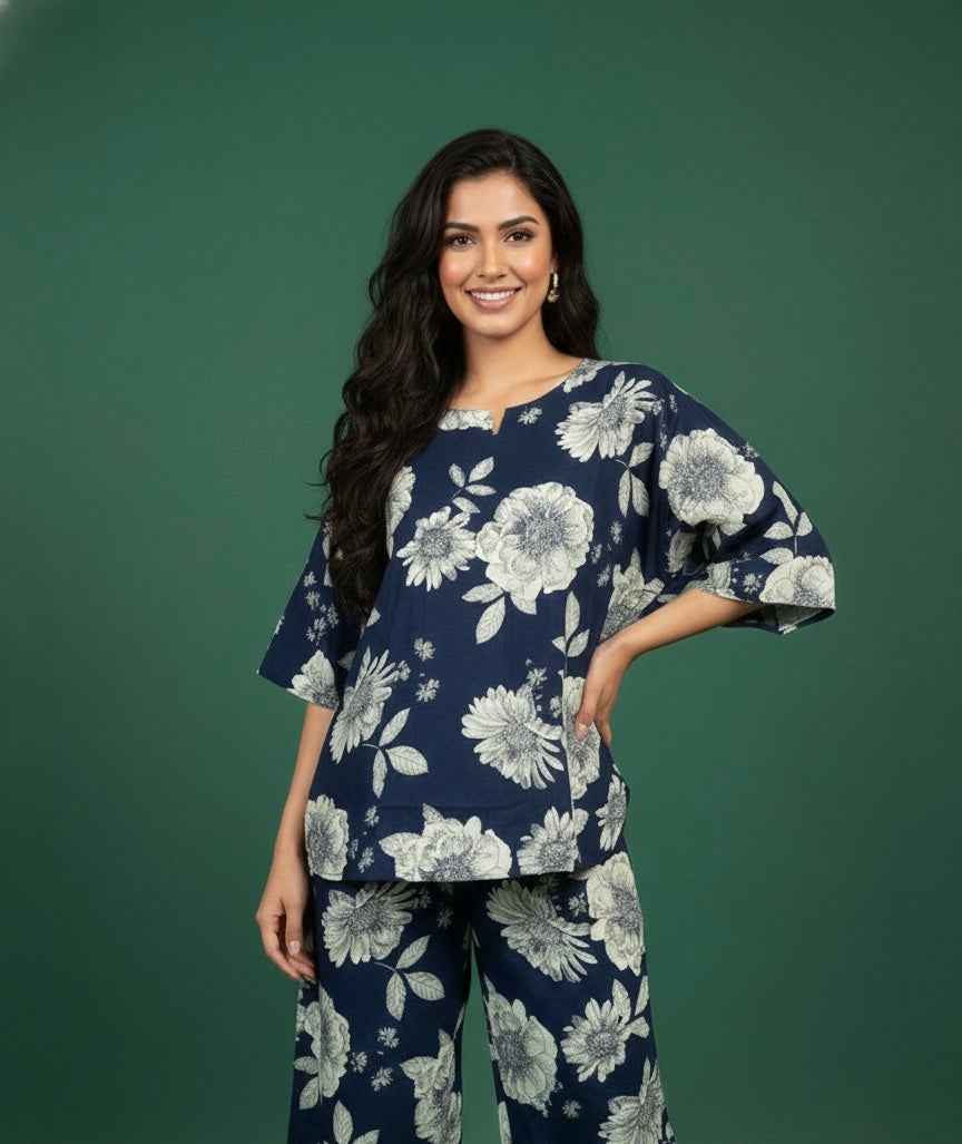 Pure Cotton Two Piece Co Ord Set COS066