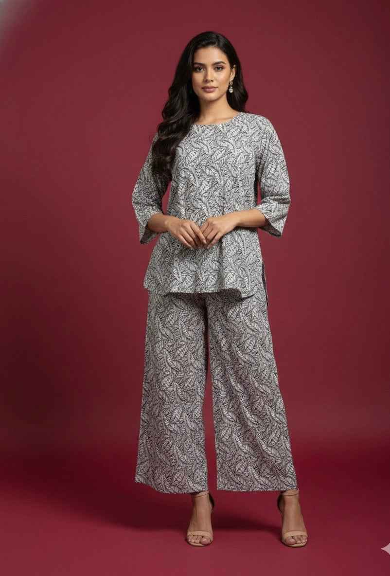 Pure Cotton Two Piece Co Ord Set COS060