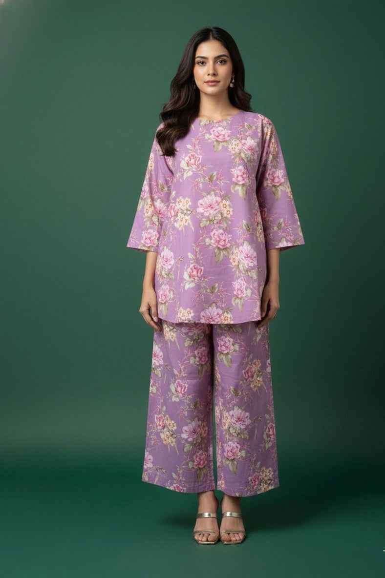 Pure Cotton Two Piece Co Ord Set COS062