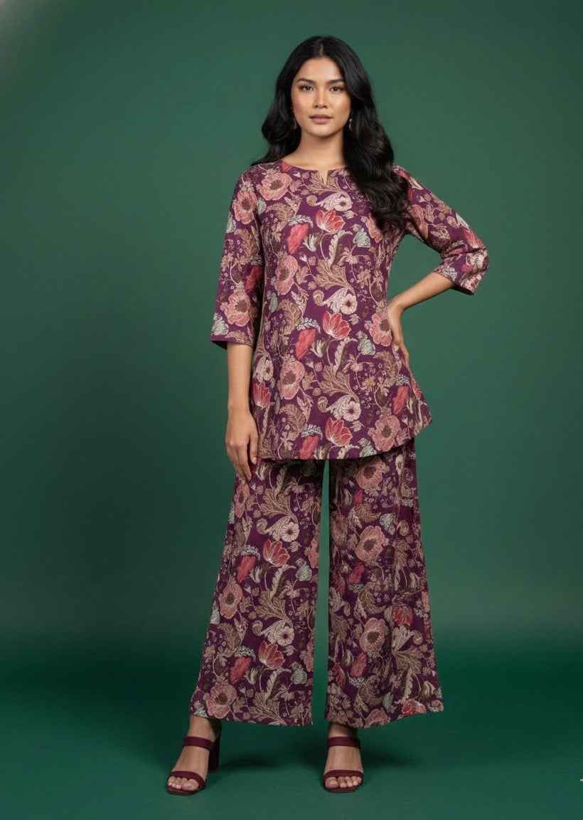 Pure Cotton Two Piece Co Ord Set COS059