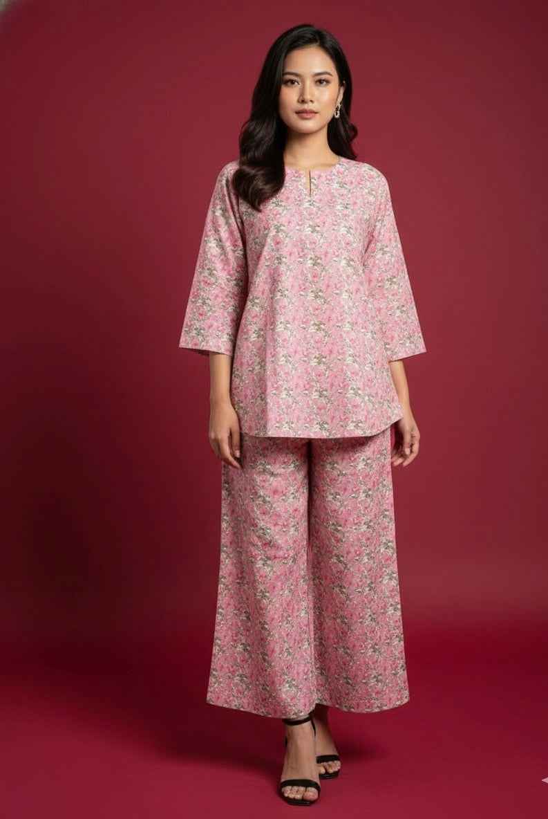 Pure Cotton Two Piece Co Ord Set COS058