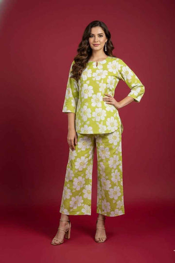 Pure Cotton Two Piece Co Ord Set COS054