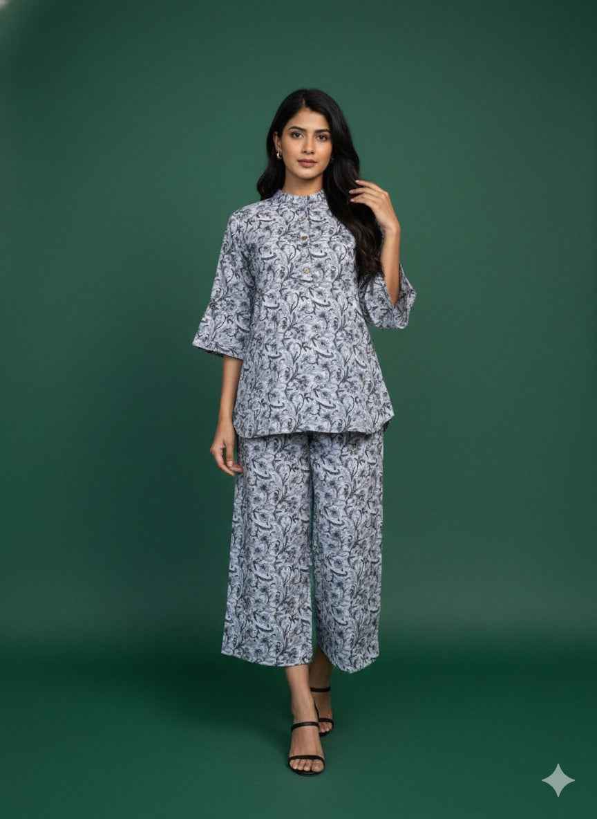 Pure Cotton Two Piece Co Ord Set COS057