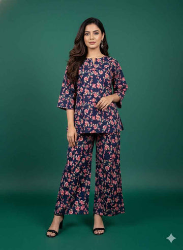 Pure Cotton Two Piece Co Ord Set COS055