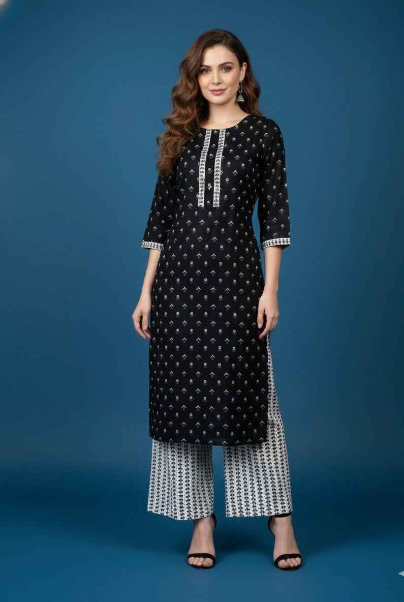 Pure Cotton Three Piece Dupatta Set CS0245