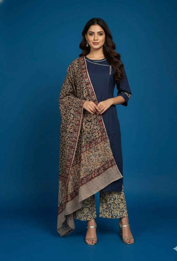 Pure Cotton flex Three Piece Dupatta Set CS0244