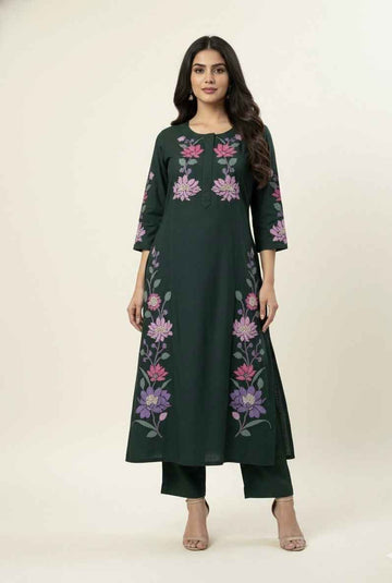 Pure Cotton Flex Two Piece Pant Set  PS087