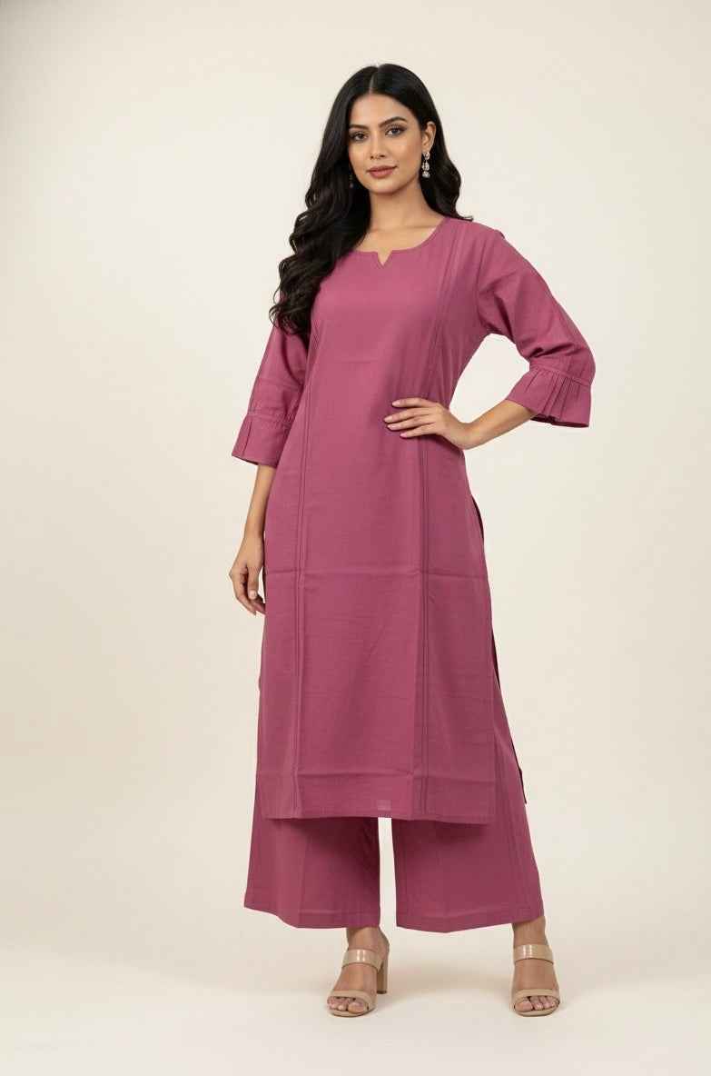 Pure Cotton flex Two Piece Pant Set  PS083