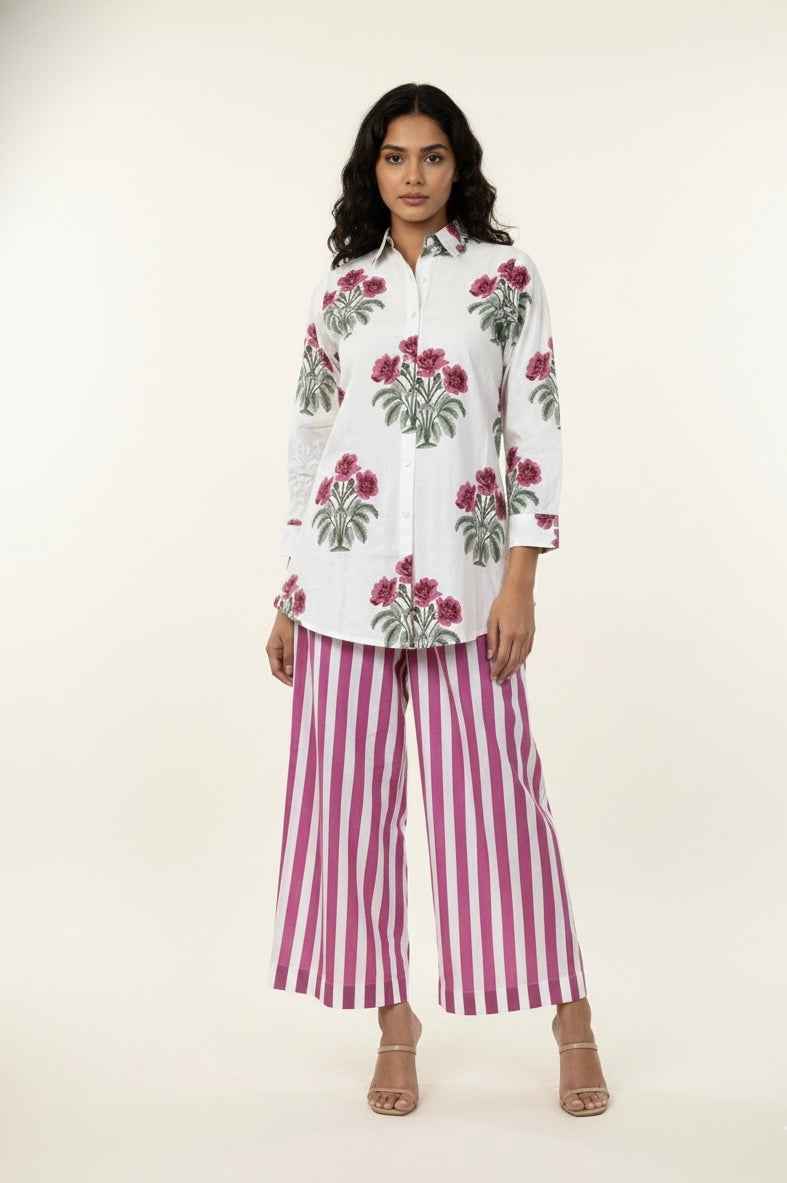 Pure Cotton Two Piece Co Ord Set C0S082