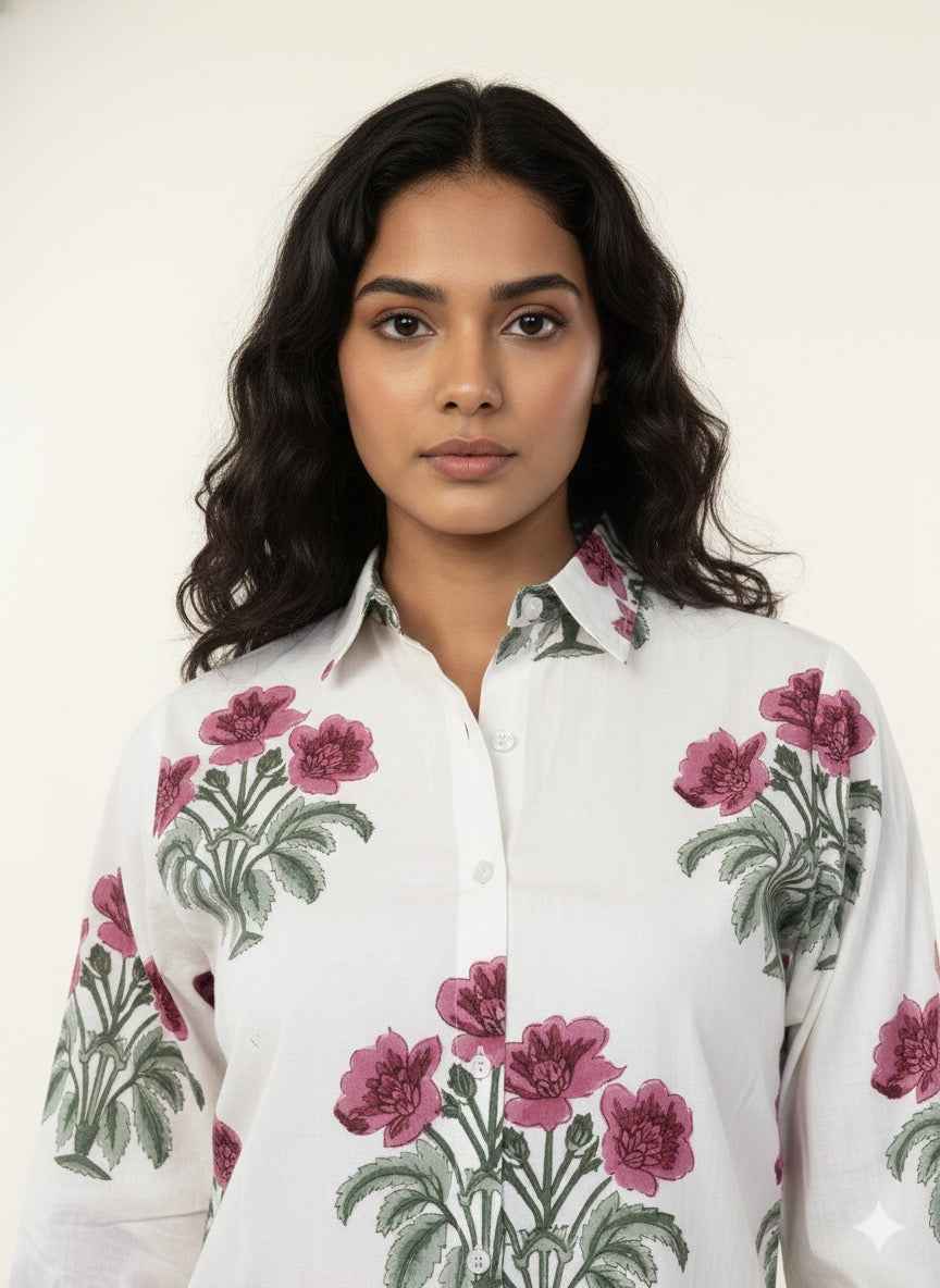 Pure Cotton Two Piece Co Ord Set C0S082