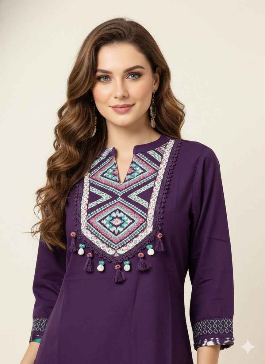 Pure Cotton Two Piece Co Ord Set C0S081