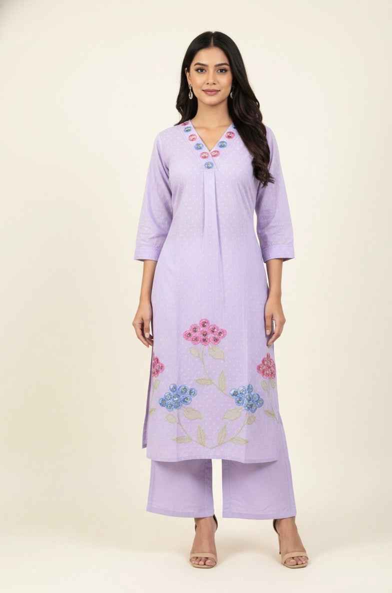 Pure Cotton Two Piece Pant Set  PS078