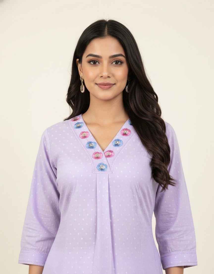 Pure Cotton Two Piece Pant Set  PS078