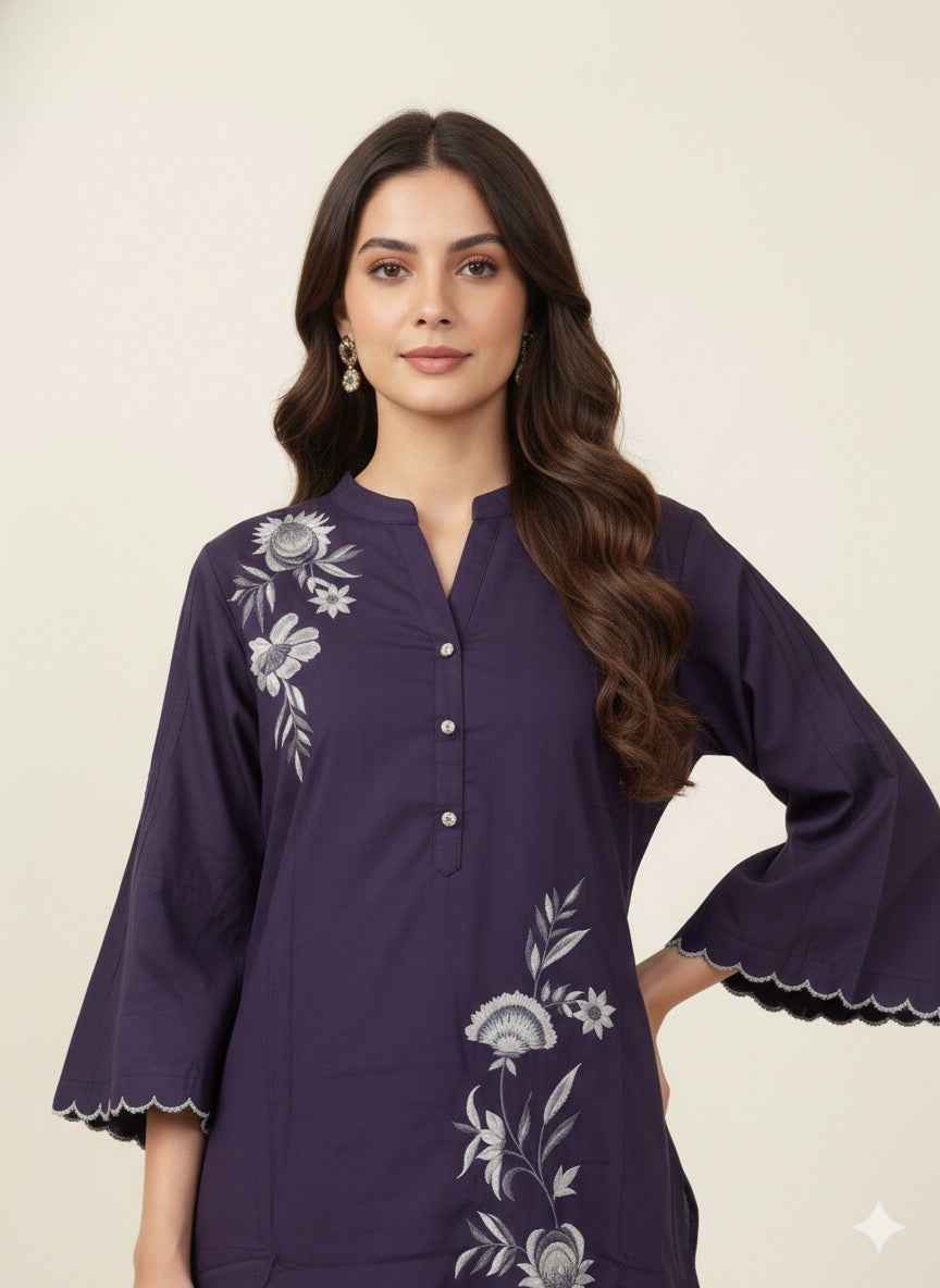 Pure Cotton Two Piece Pant Set  PS079