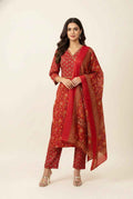 Pure Cotton Three Piece Dupatta Set CS0250