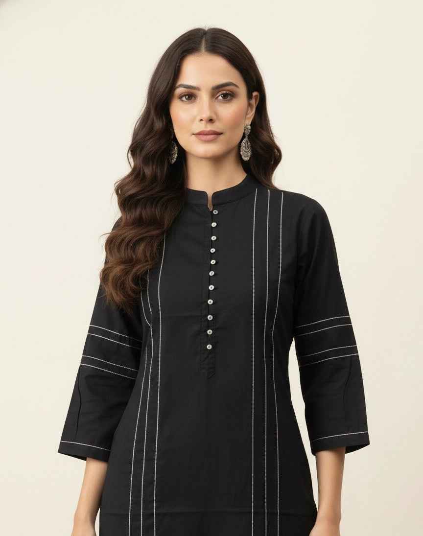 Pure Cotton Three Piece Dupatta Set CS0249