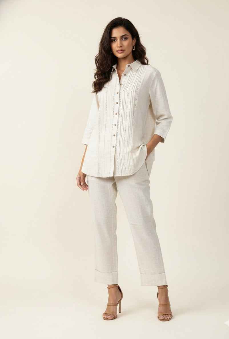 Pure Cotton Flex Two Piece Co Ord  Set C0S084