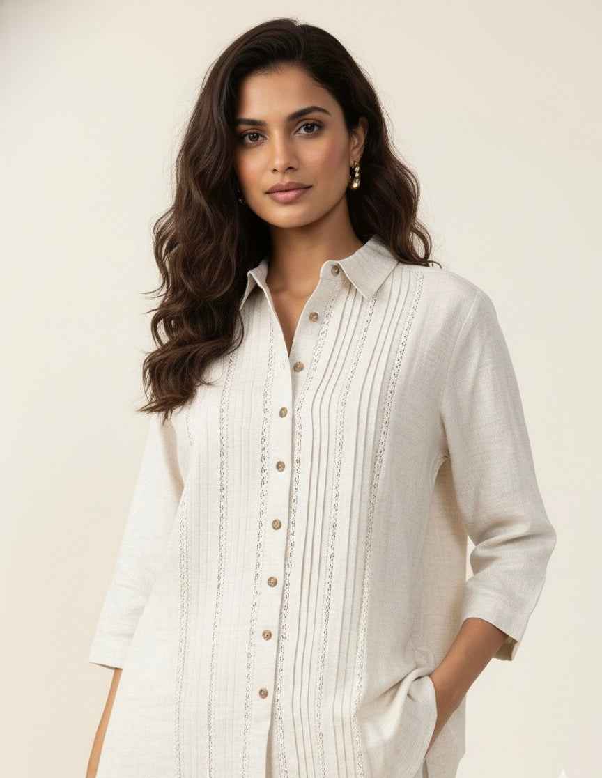 Pure Cotton Flex Two Piece Co Ord  Set C0S084