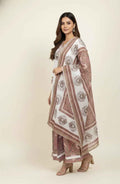 Pure Cotton Three Piece Dupatta Set  With Palazzo  CS0255