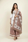 Pure Cotton Three Piece Dupatta Set  With Palazzo  CS0255