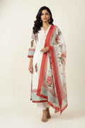 Pure Cotton flex Three Piece Dupatta Set  CS0252