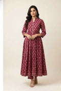 Pure Cotton A Line Anarkali Dupatta Set ANK021