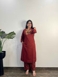 Pure Cotton Straight Dupatta Set