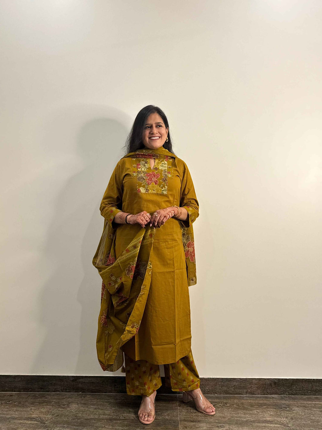 Pure Cotton Straight Dupatta Set