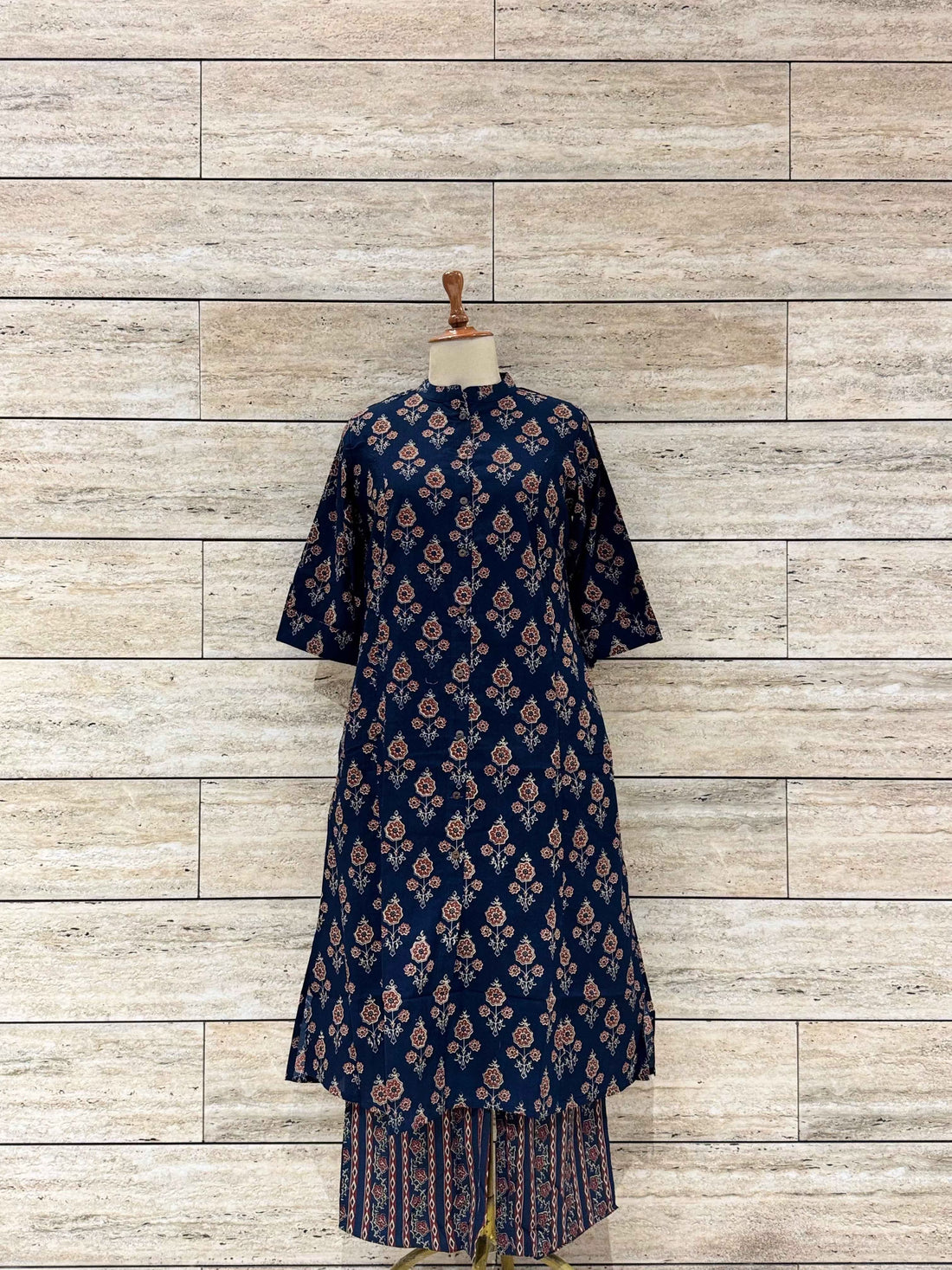 Floral Print Pure Cotton Apple Cut Pant Set RS010