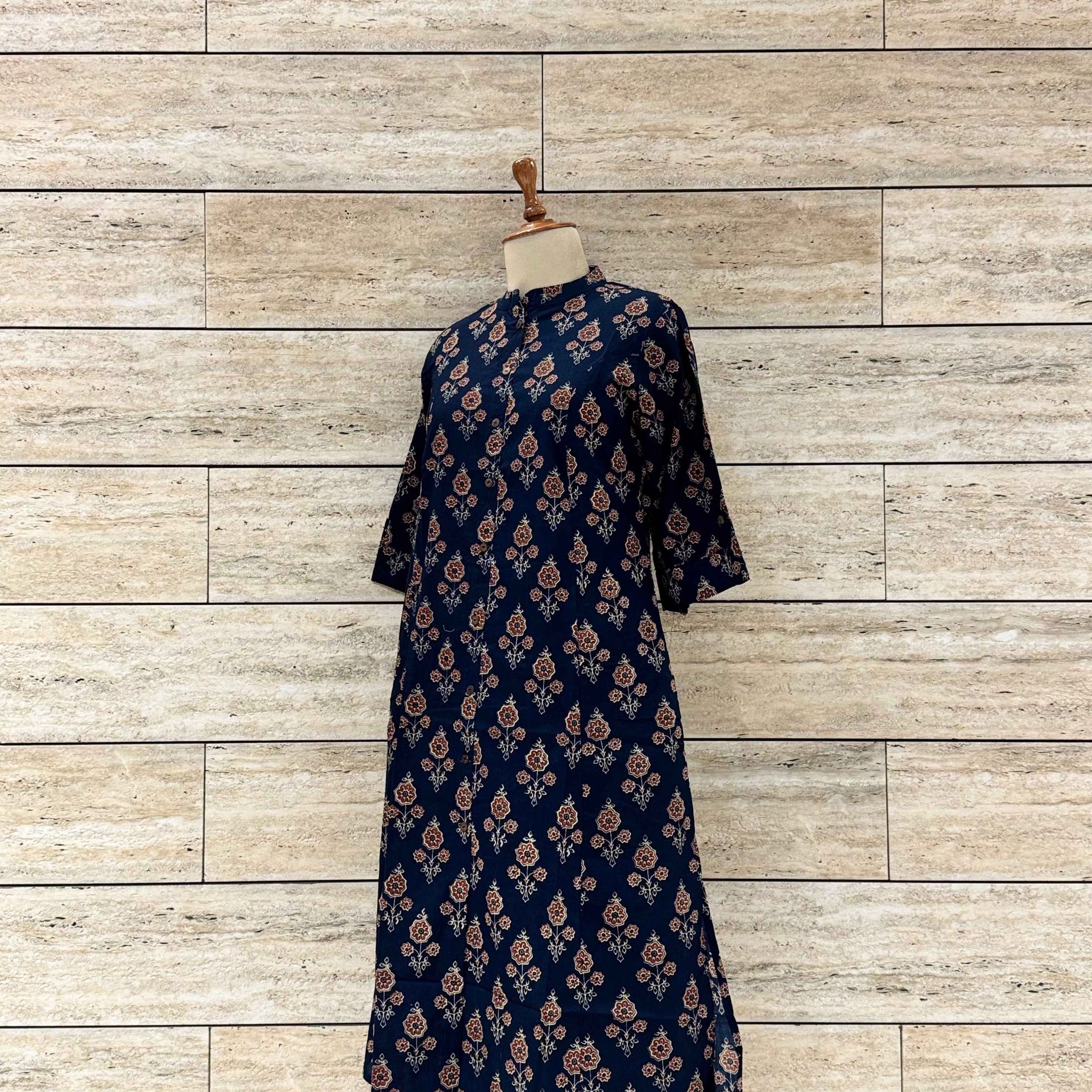 Floral Print Pure Cotton Apple Cut Pant Set RS010